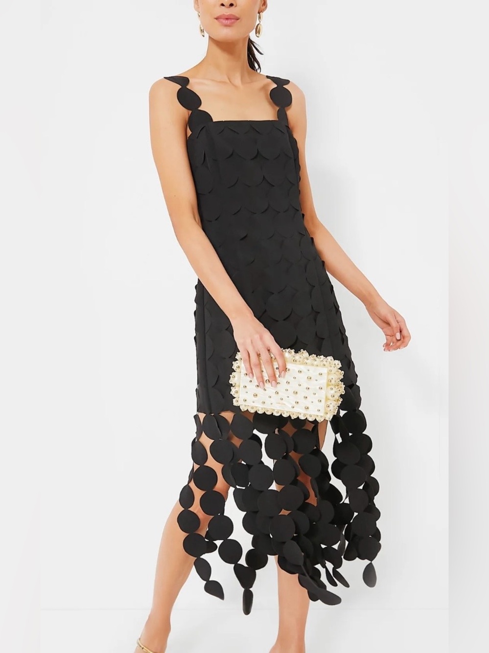 TUCKERNUCK X HYACINTH HOUSE Black Multi Circle Mercedes Midi Dress